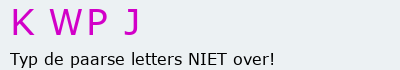 Bevestigingscode