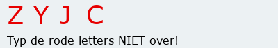 Bevestigingscode