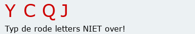Bevestigingscode