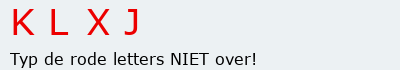 Bevestigingscode