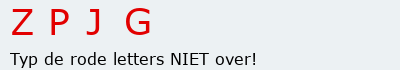 Bevestigingscode