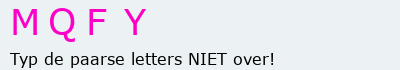 Bevestigingscode