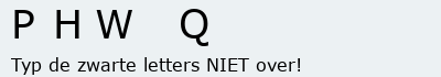 Bevestigingscode