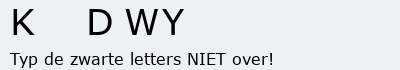 Bevestigingscode