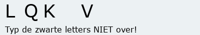 Bevestigingscode
