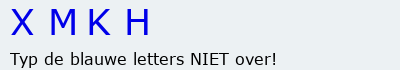 Bevestigingscode