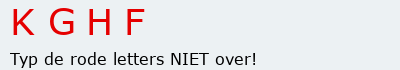 Bevestigingscode