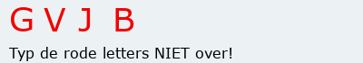 Bevestigingscode