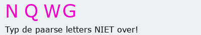 Bevestigingscode