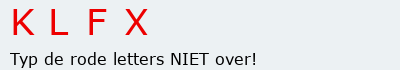 Bevestigingscode
