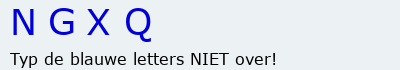 Bevestigingscode