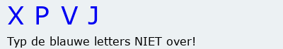 Bevestigingscode