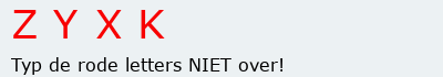 Bevestigingscode