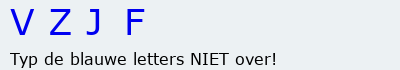 Bevestigingscode