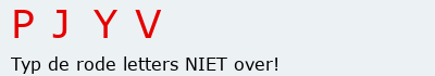 Bevestigingscode