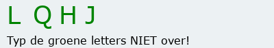 Bevestigingscode