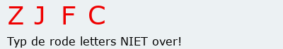 Bevestigingscode