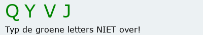 Bevestigingscode
