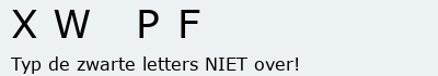 Bevestigingscode